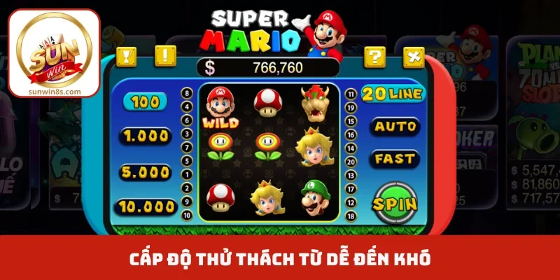 Nổ Hũ Super Mario - Cách "Săn Nấm" Ăn Hũ Jackpot Siêu Khủng Cấp độ thử thách từ dễ đến khó