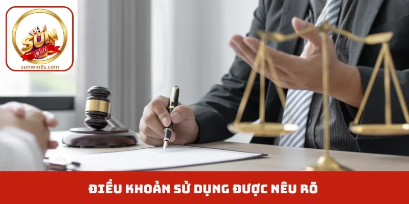 Điều khoản sử dụng Điều khoản sử dụng được nêu rõ